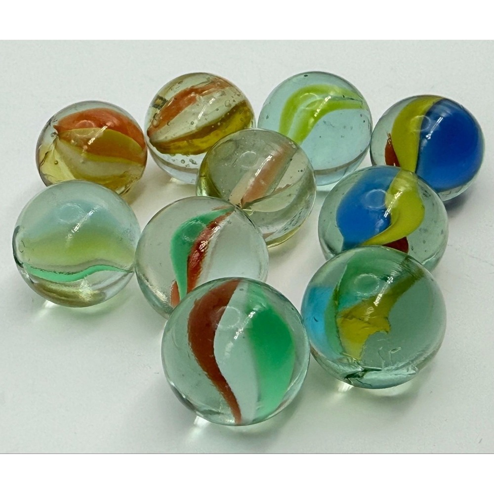 MAB 10 Piece UV Collectors Lot Clear W/ Multicolor Ribbon Style